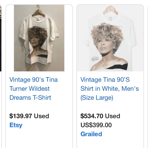 Rare Vintage 90s Tina Turner Wildest Dream Tour Hanes Tee - Picture 8 of 8